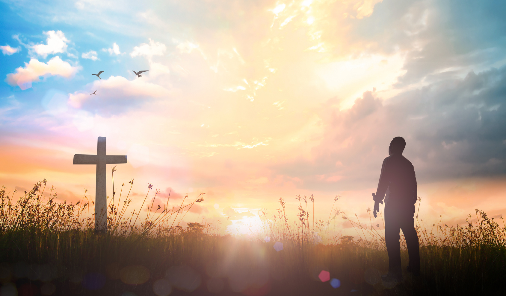 Worship God concept